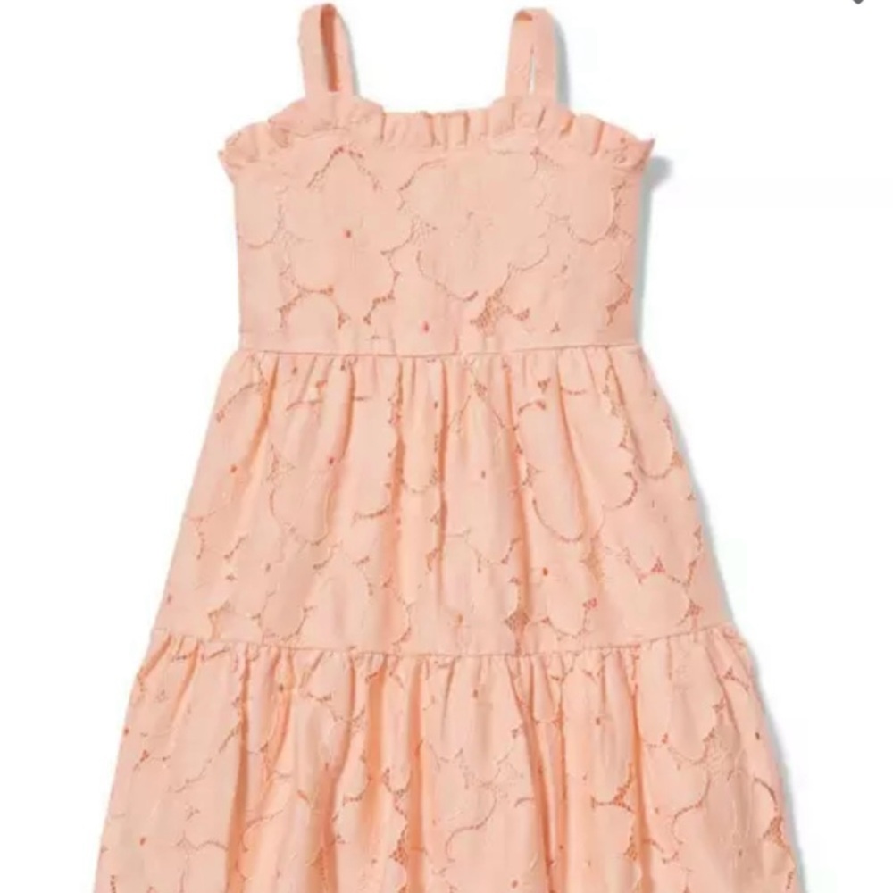 New With Tags Janie and Jack Lace Dress with Hair Bow, Size 6